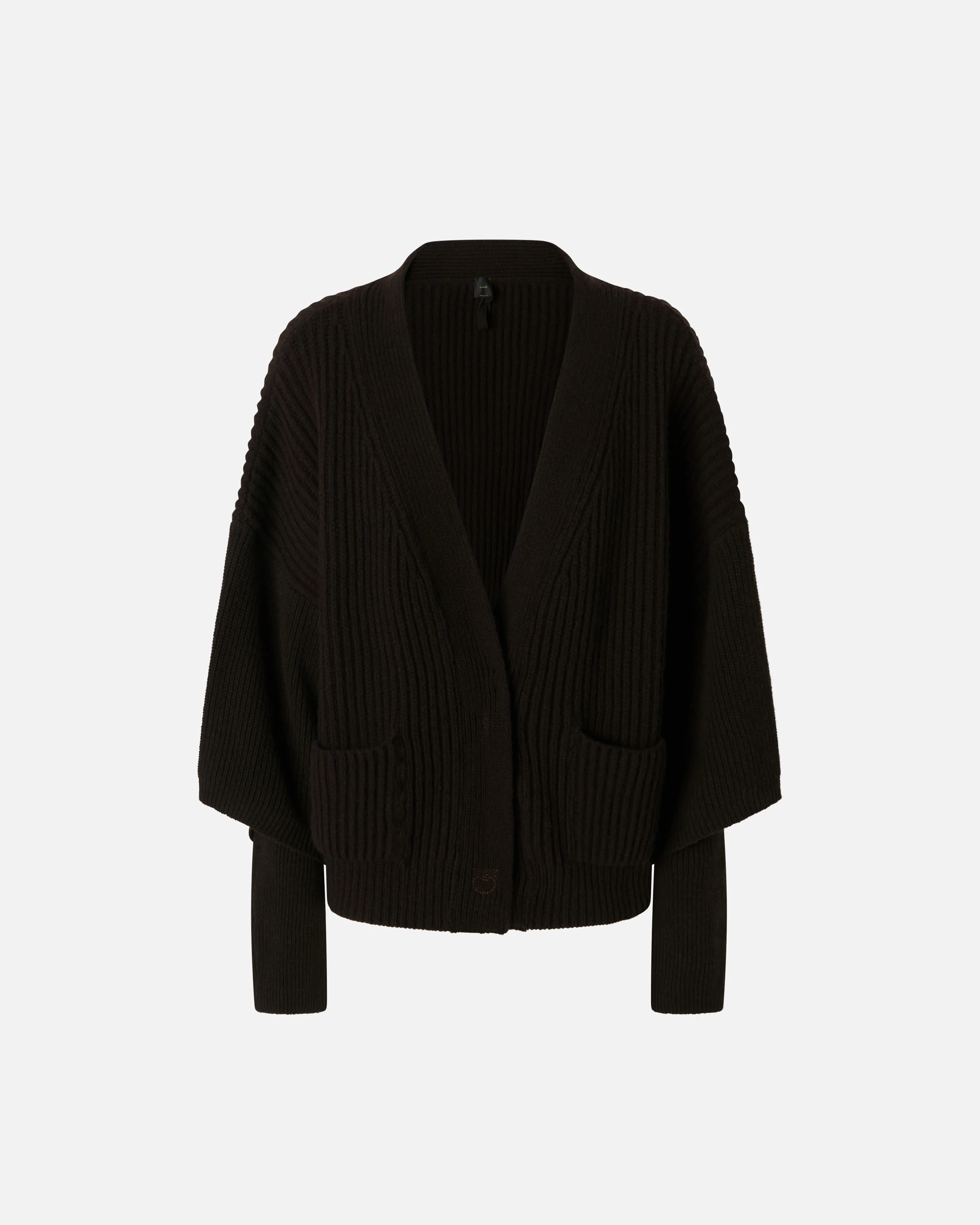 Cardigan côtelé | Marron