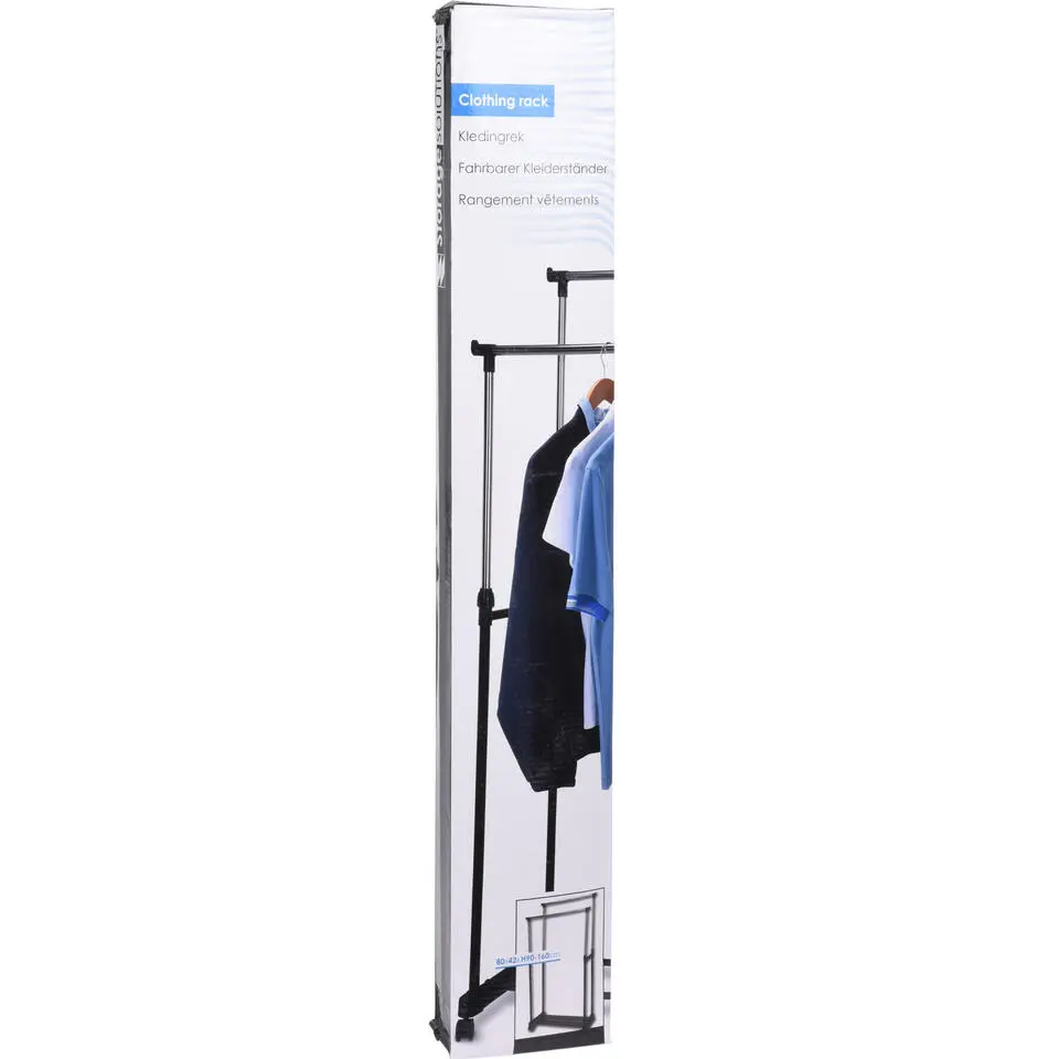 Trendoz Kledingrek - mobiel - dubbele stang - 160 cm