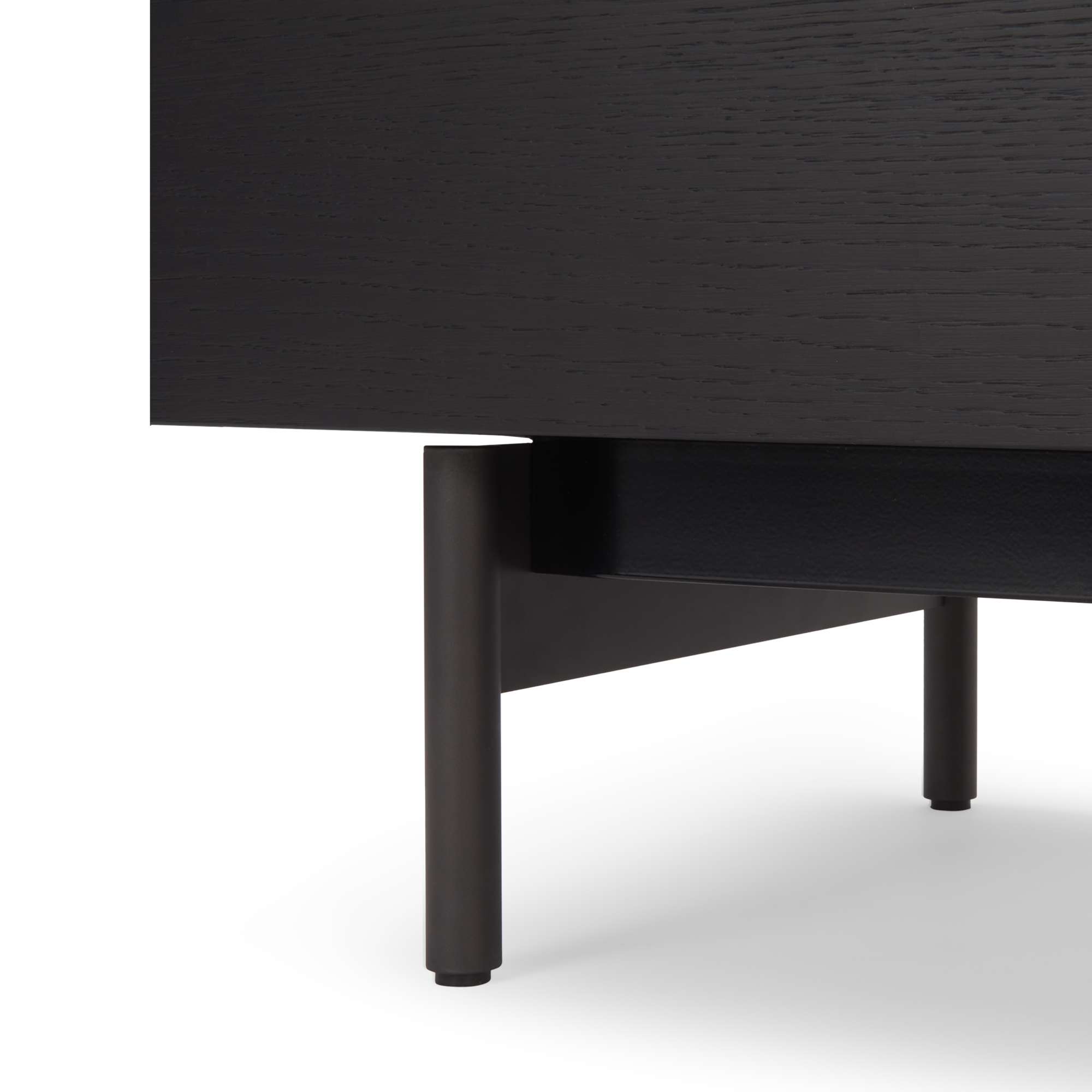 Tv meubel Woody met onderstel en deurtjes 240 zwart