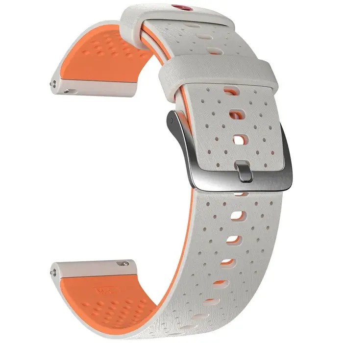 Polar Polsband Grit/Vantage 22mm Siliconen Grijs S-L