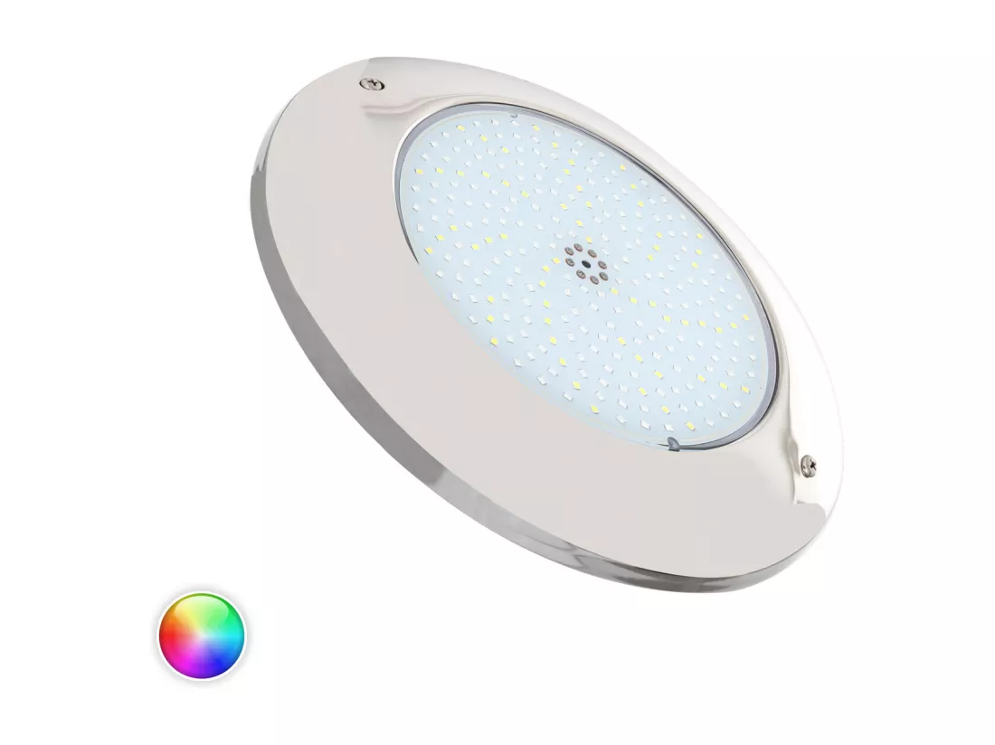 Spot LED Piscine en Saillie Inox RGBW Submersible 12V DC IP68 20W Non RGBW