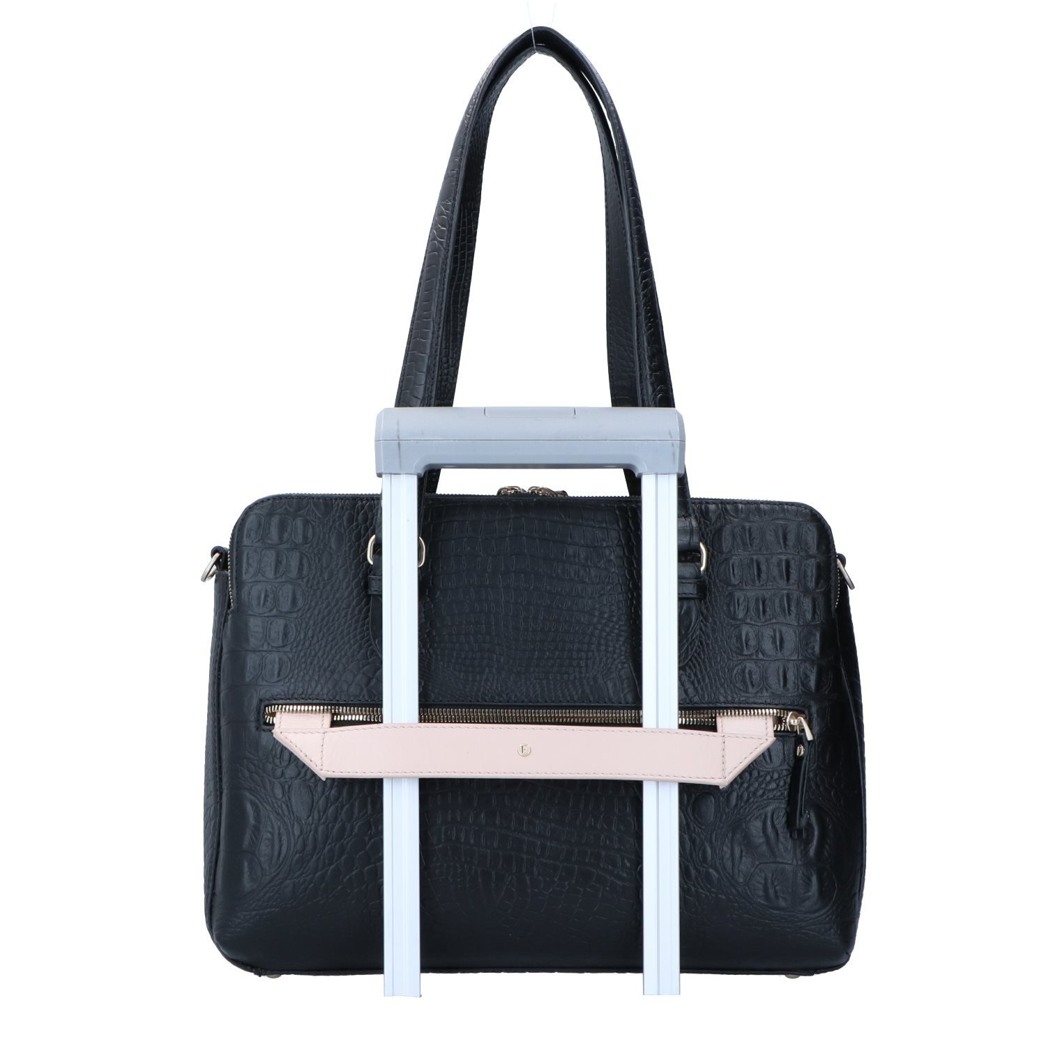 FMME. Charlotte 13.3 Workingbag 3 Pockets Croco black