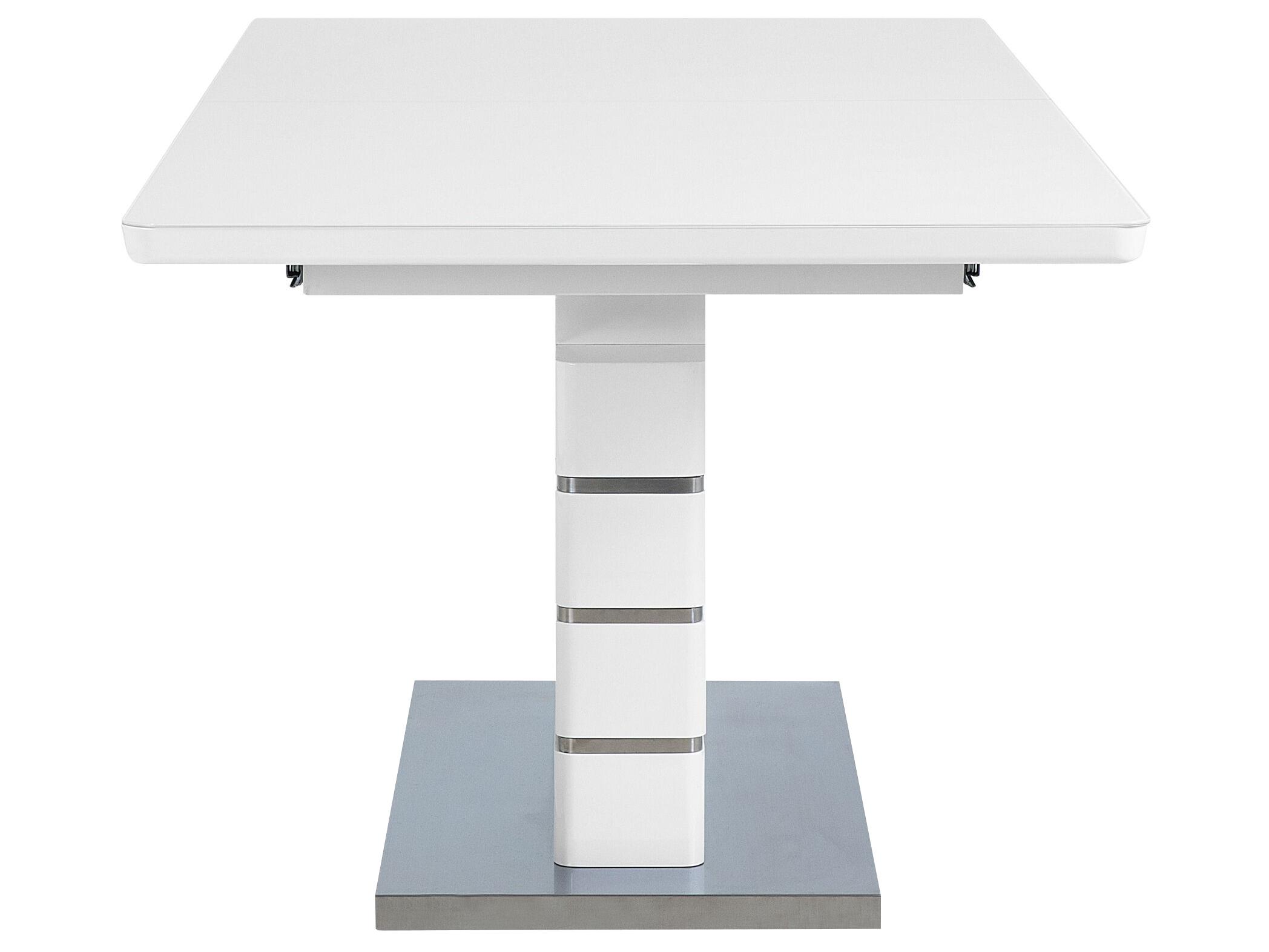 Eettafel uitschuifbaar HAMLER Wit 90 cm 180/220 cm