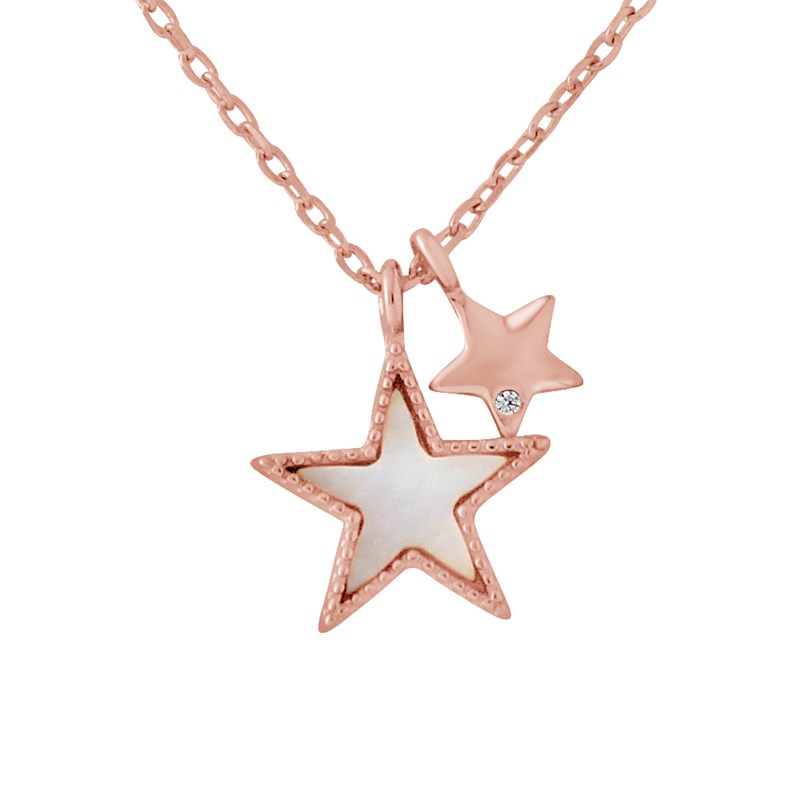 Collier ÉTOILE - Argent plaqué or rose