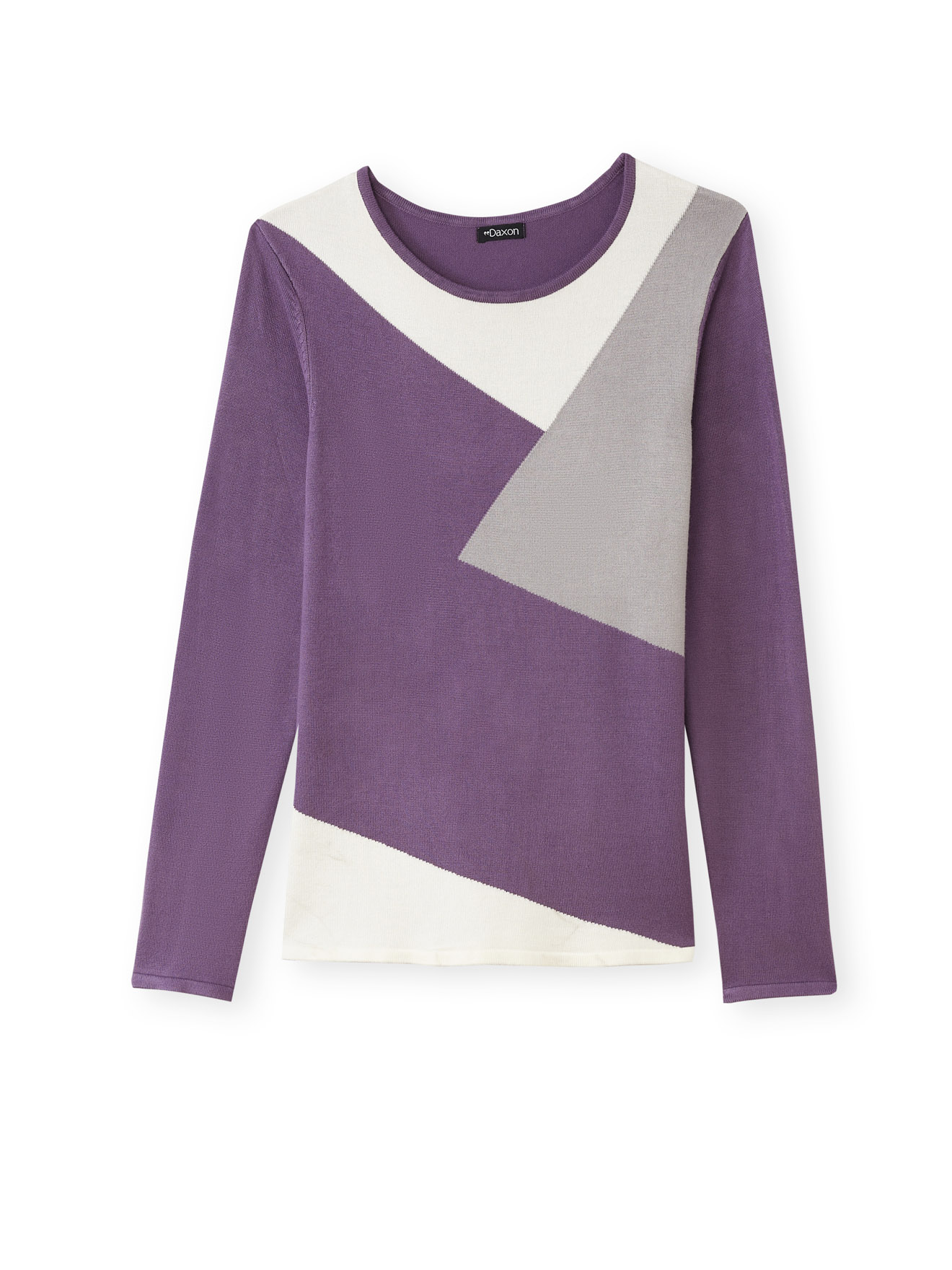 Pull en maille jersey intarsia