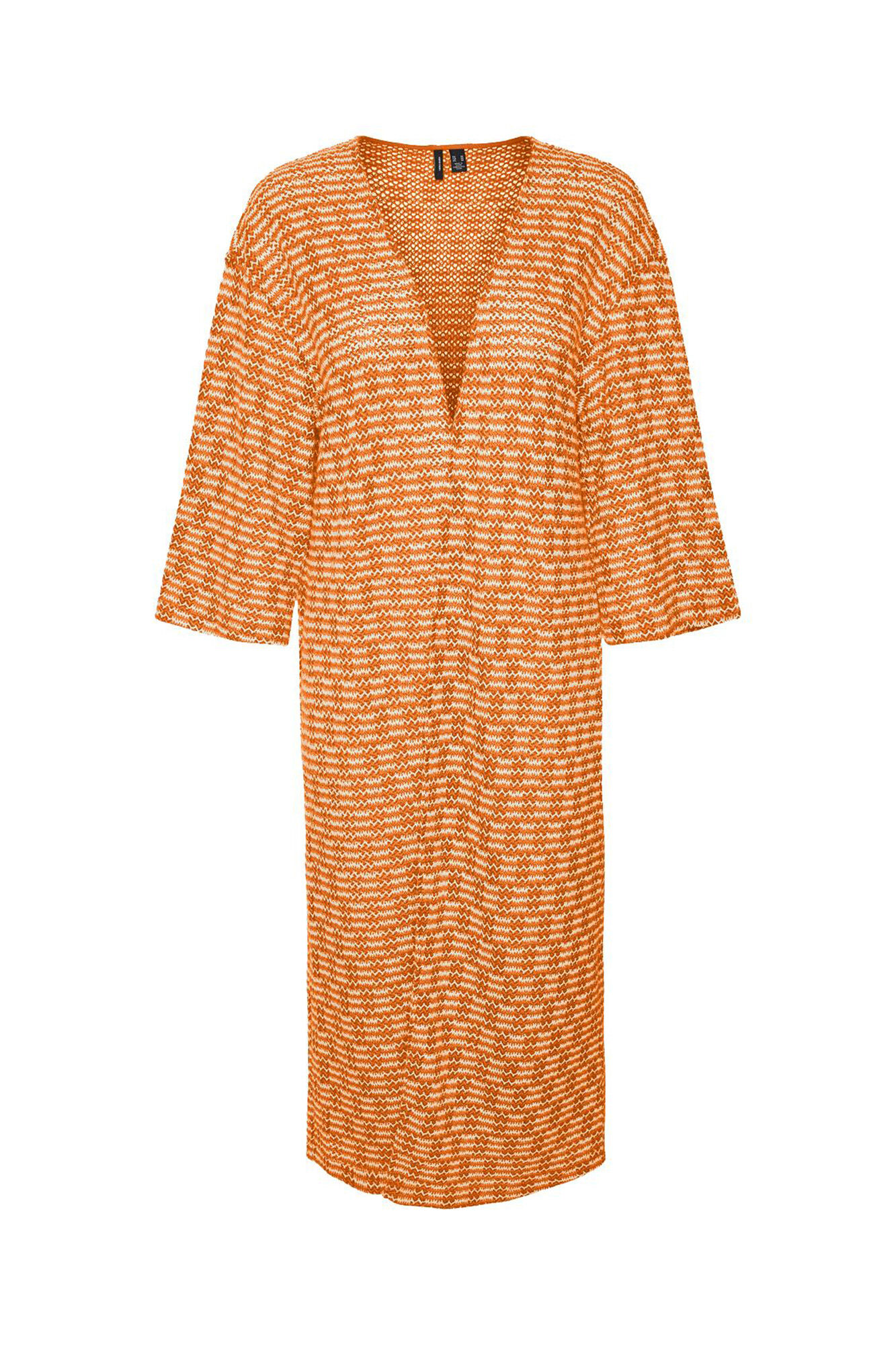 Quimono de crochê - Laranja