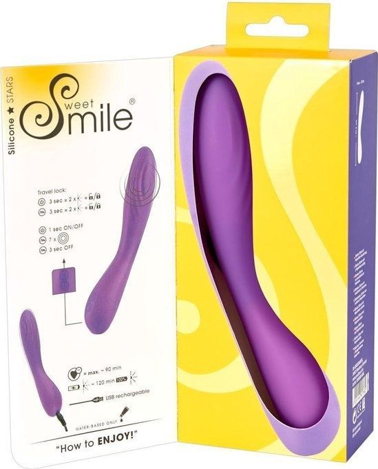 Ergonomische Flexibele Vibrator met Hoogwaardige Afwerking en Krachtige Vibratie 21.3 cm – Paars