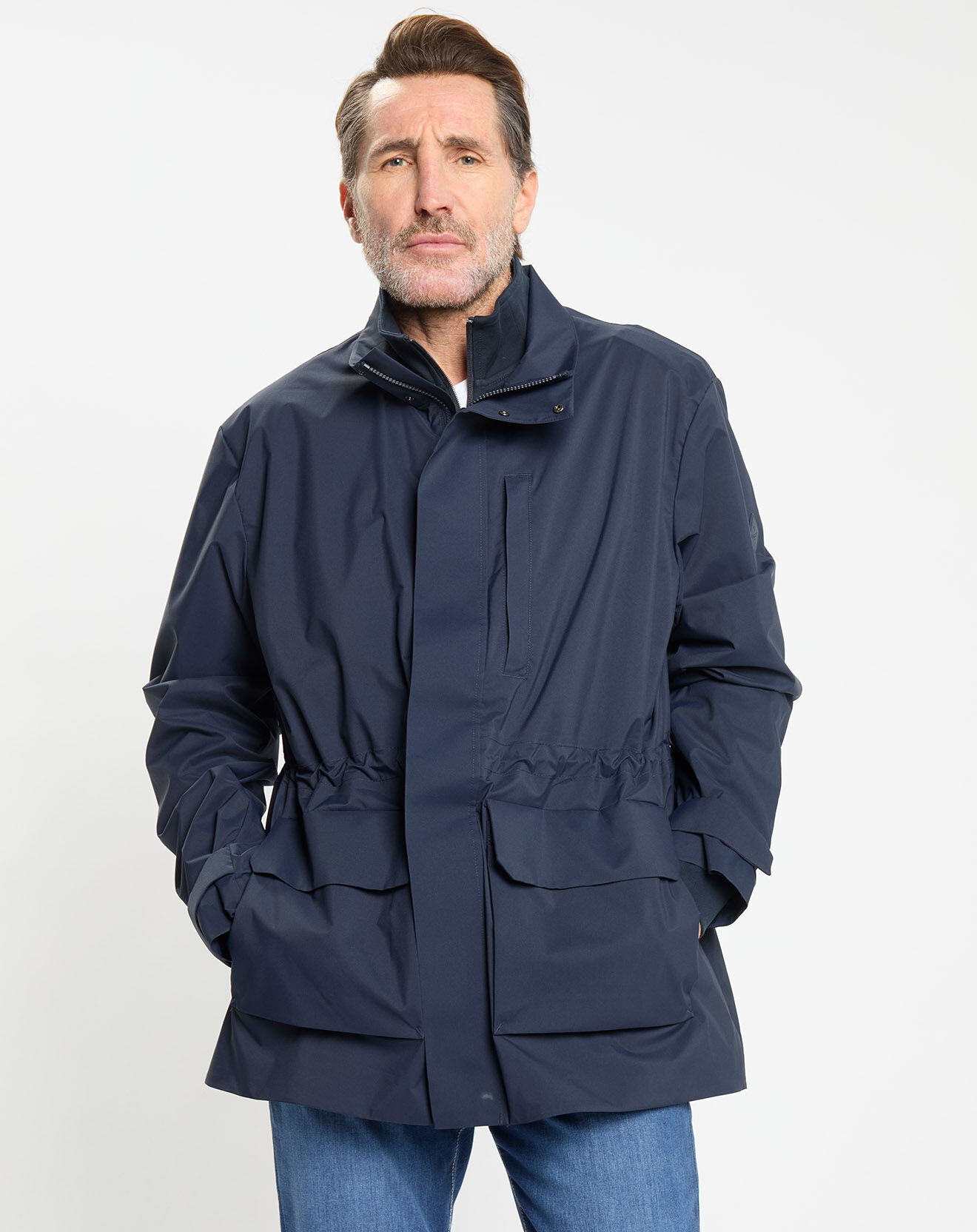 Hackett London Parka imperméable Technique Vélo bleu marine