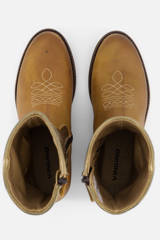 Vingino Vera Xhi Cowboylaarzen cognac Leer