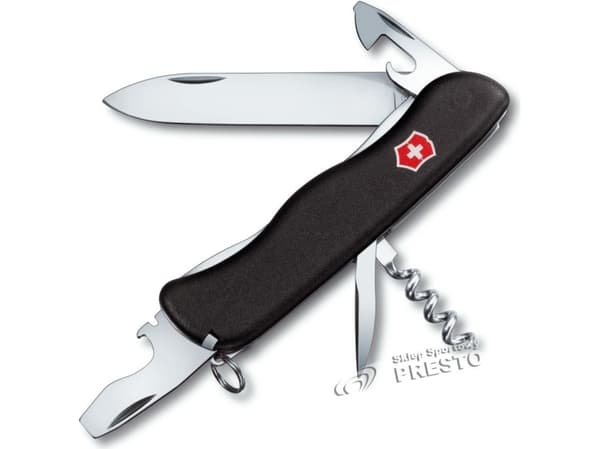 Victorinox Picknicker, Klappkniv med lås, Multiverktøyskniv, Klipp punkt, Polyamid, Sort, 11 verktøy