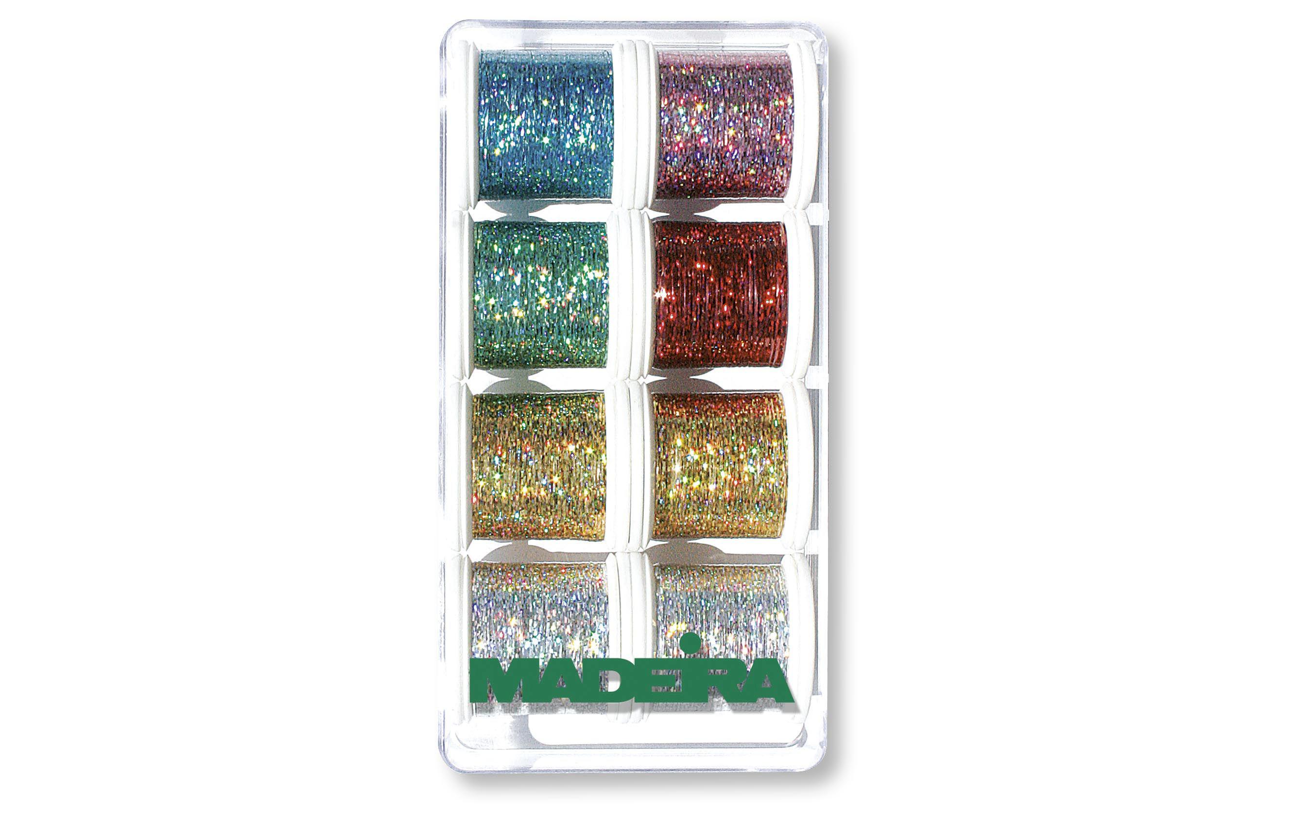 Näh- und Stickgarn Spectra Garnbox MehrfarbigHolografisches Reflektgarn