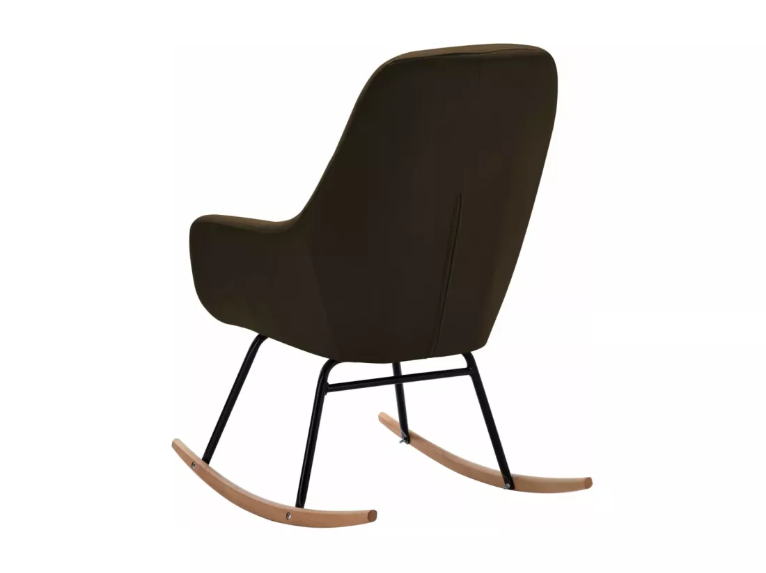 Chaise à bascule Marron Tissu