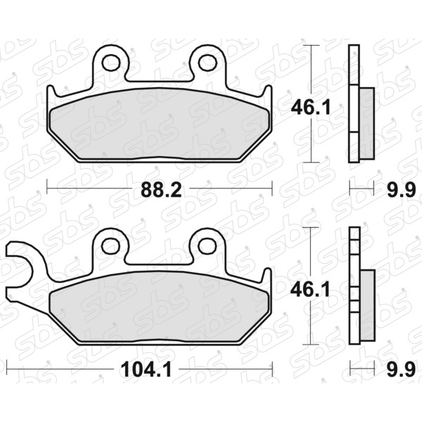 SBS - Plaquettes de frein 650 HF