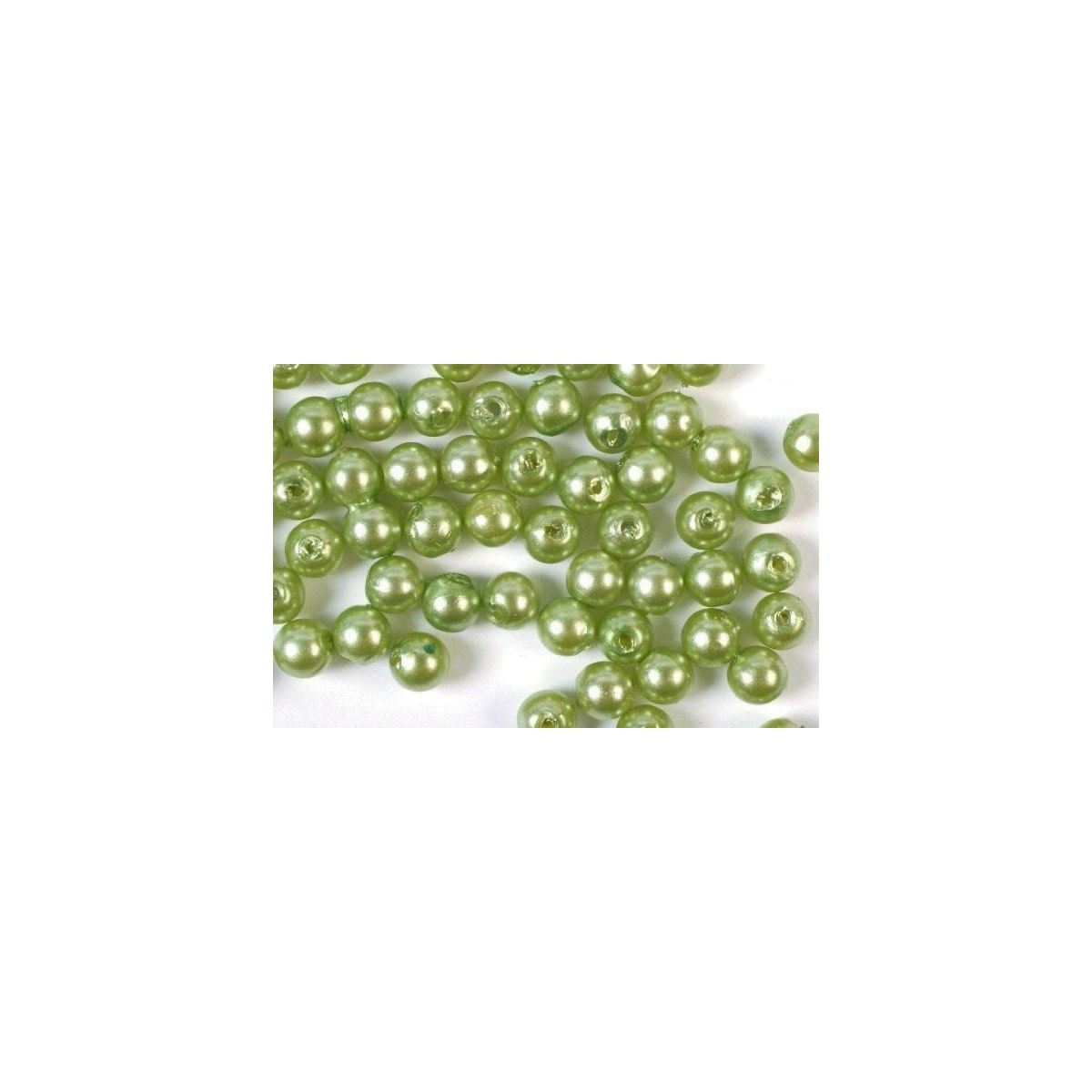 Plastpärlor 8mm 500g, Lime