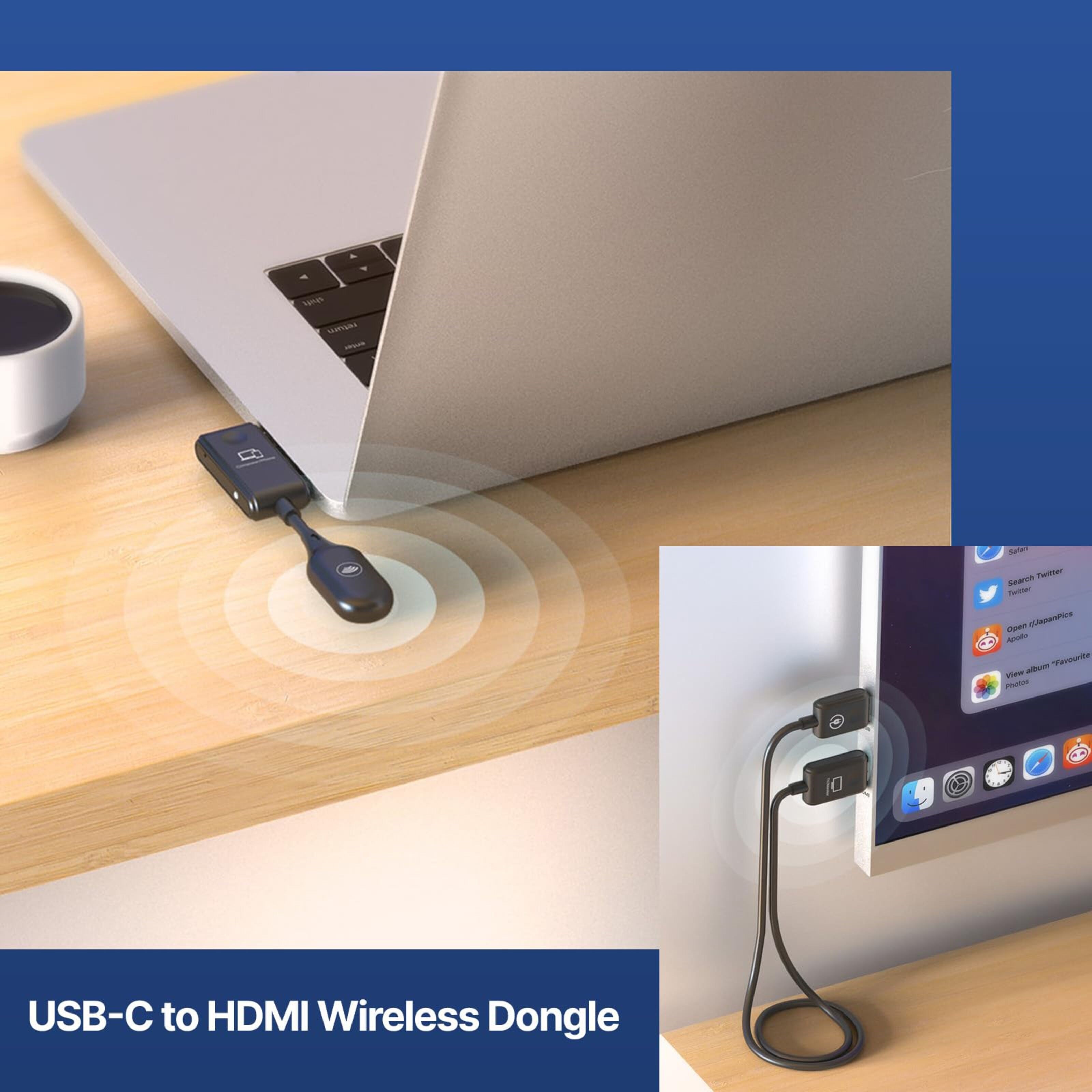 MiniX Neo C1 USB-C til HDMI trådløs displaydongel