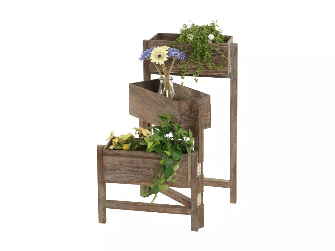 Étagère à plantes Étagère sur pied, marron
