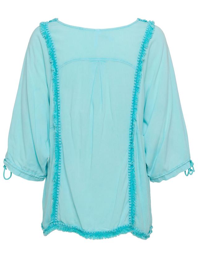 Bluse Oil Dyed mit 3D Dekoration