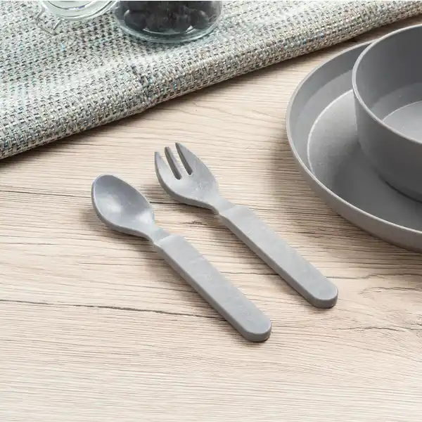 Growing Besteck 2er Set blau / grau