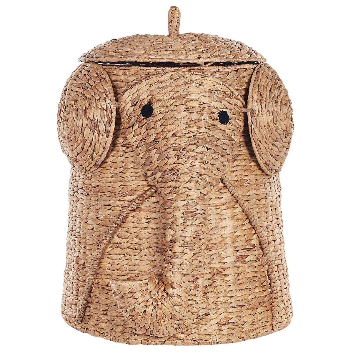 Beliani DOGON - Panier éléphant en fibre de jacinthe d'eau