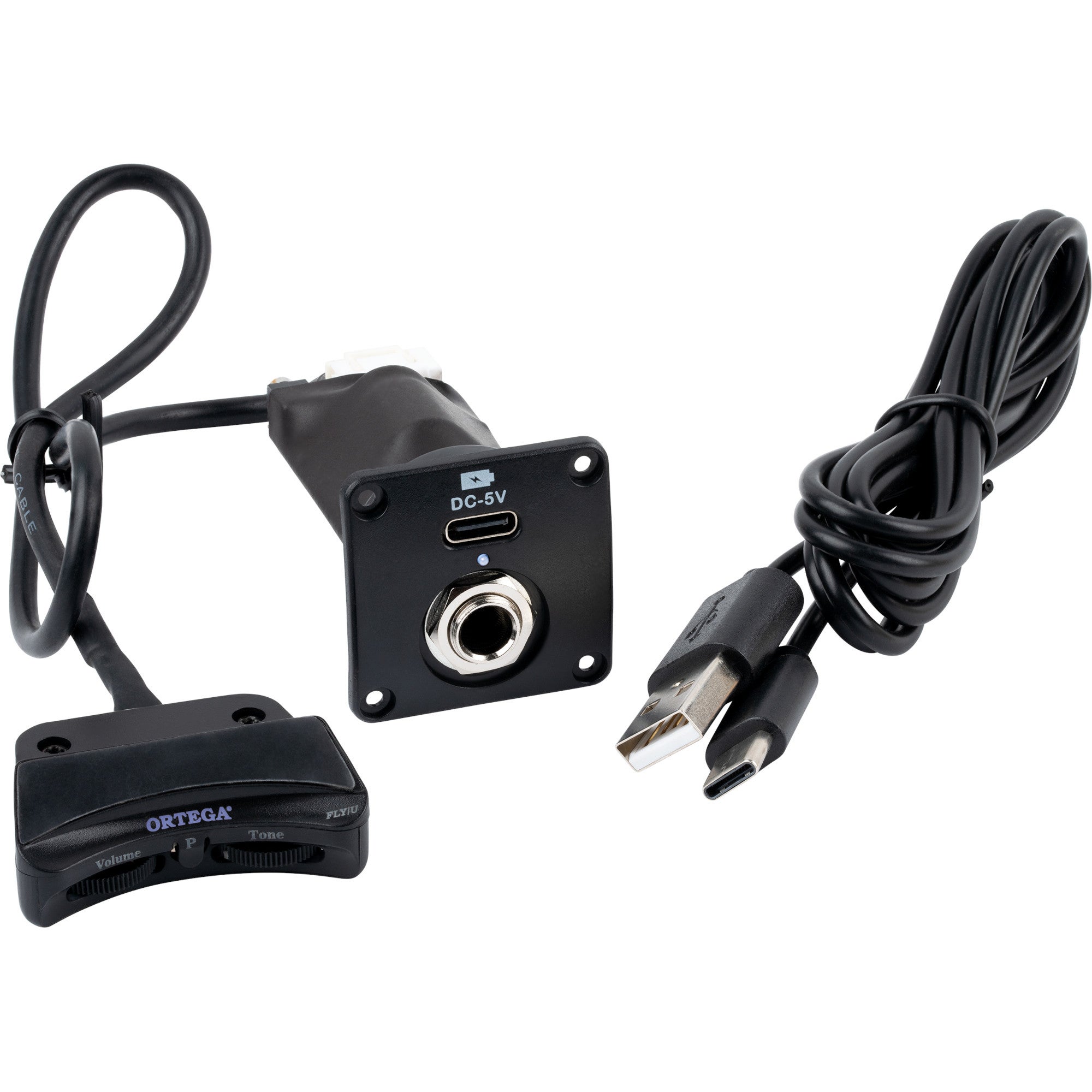 Ortega MAGUSFLY/U Rechargeable Ukulele Preamp System Fly ukelele voorversterker