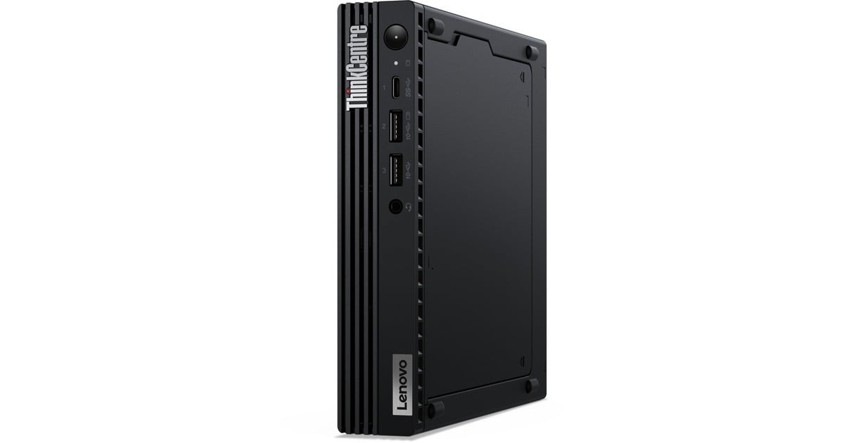LenovoThinkCentre M70q Gen 4 (12E3001LMH) pc-systeem  (Zwart | Core i7-13700T | UHD Graphics 770 | 16 GB | 512 GB SSD)