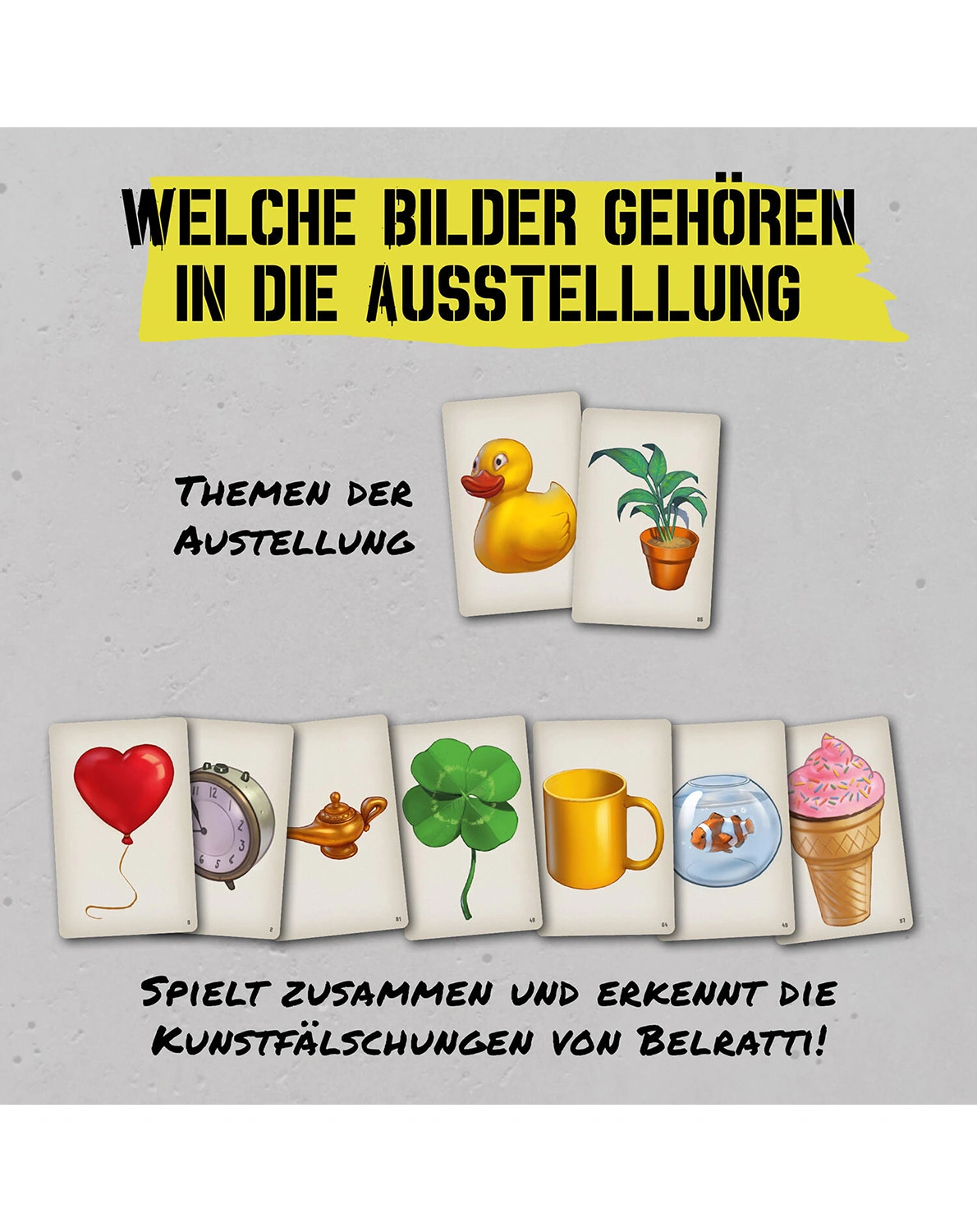 Gesellschaftsspiel BELRATTI - IST DAS KUNST ODER KANN DAS WEG? in bunt