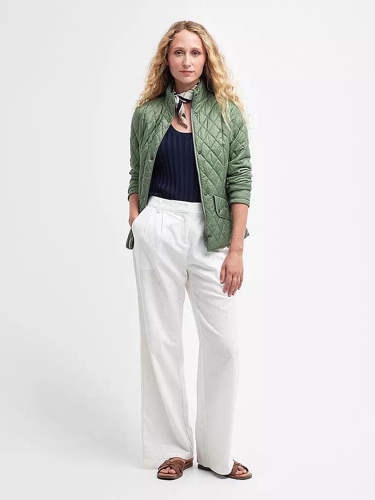 BARBOUR Steppjacke FLYWEIGHT CAVALRY hellgrün