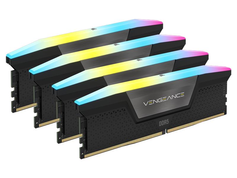 Corsair DDR5-RAM Vengeance RGB 6400 MHz 4x 16 GB High-Performance-Arbeitsspeicher mit RGB Beleuchtung
