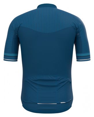 Maillot Manches Courtes Zip Odlo Zeroweight Ceramicool Pro Bleu