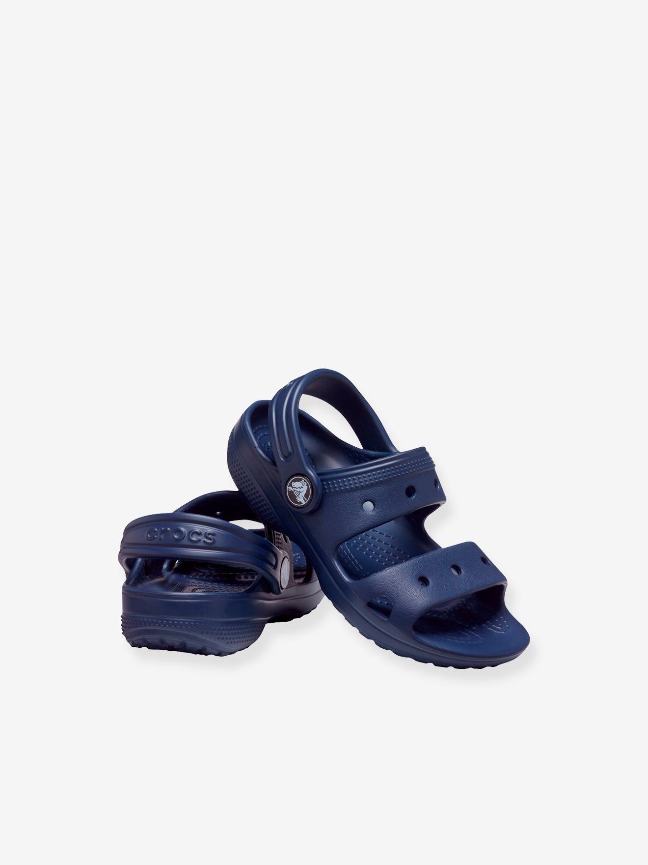 Sandálias Crocs Clássicas para Bebê T CROCS™ Lisas Azul Escuro