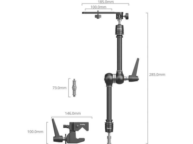 Smallrig Super Clamp Magic Arm Kit Zur Unterstützung von Filmausrüstung