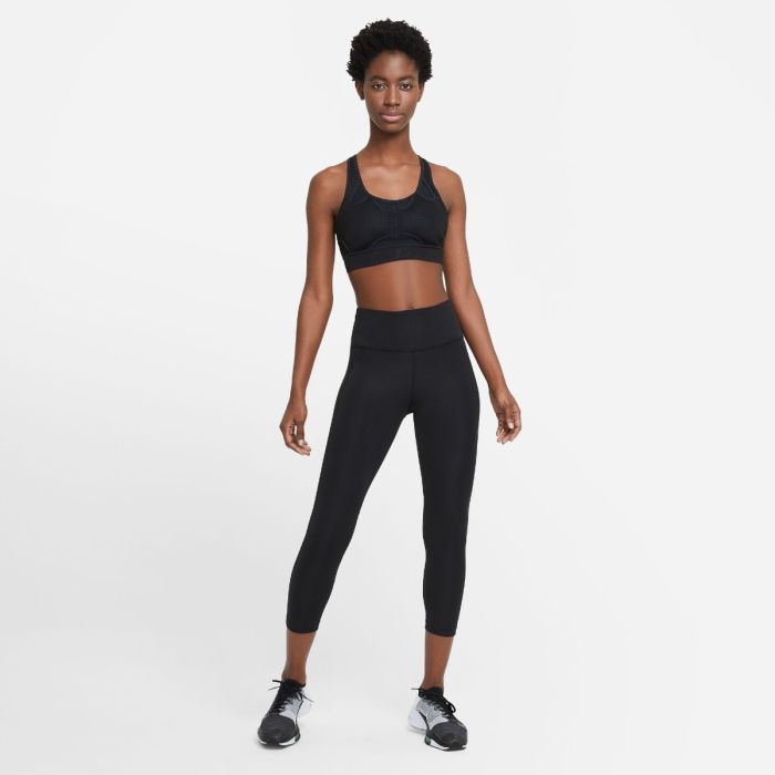 Nike Dame Lange tights Dri-FIT Fast Crop Tights Sort