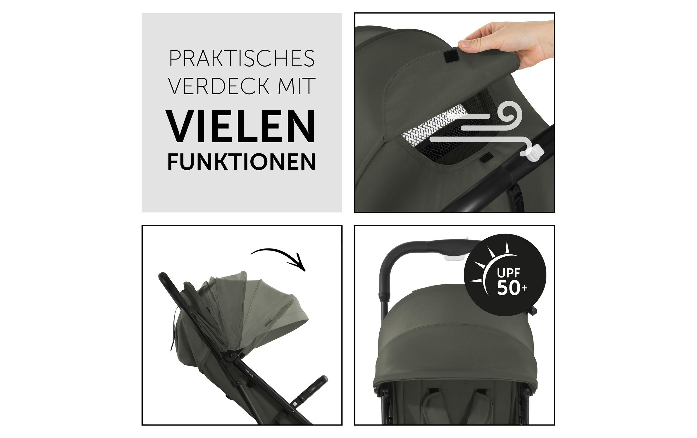 Buggy Travel N Care Dark Olive<br>Handlicher, kompakt verstaubarer Kinderwagen