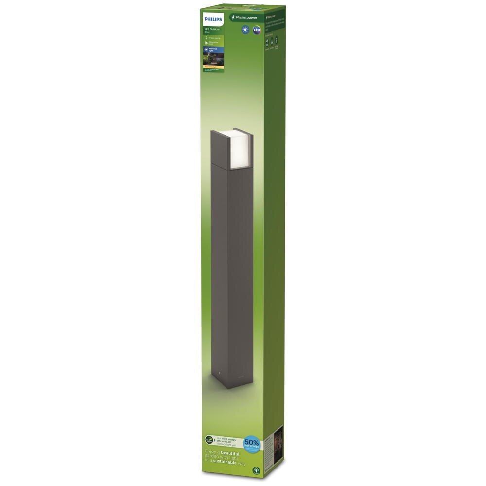 Arbour LED-padverlichting in antraciet en wit, 3,8 W, 800 lm, IP44