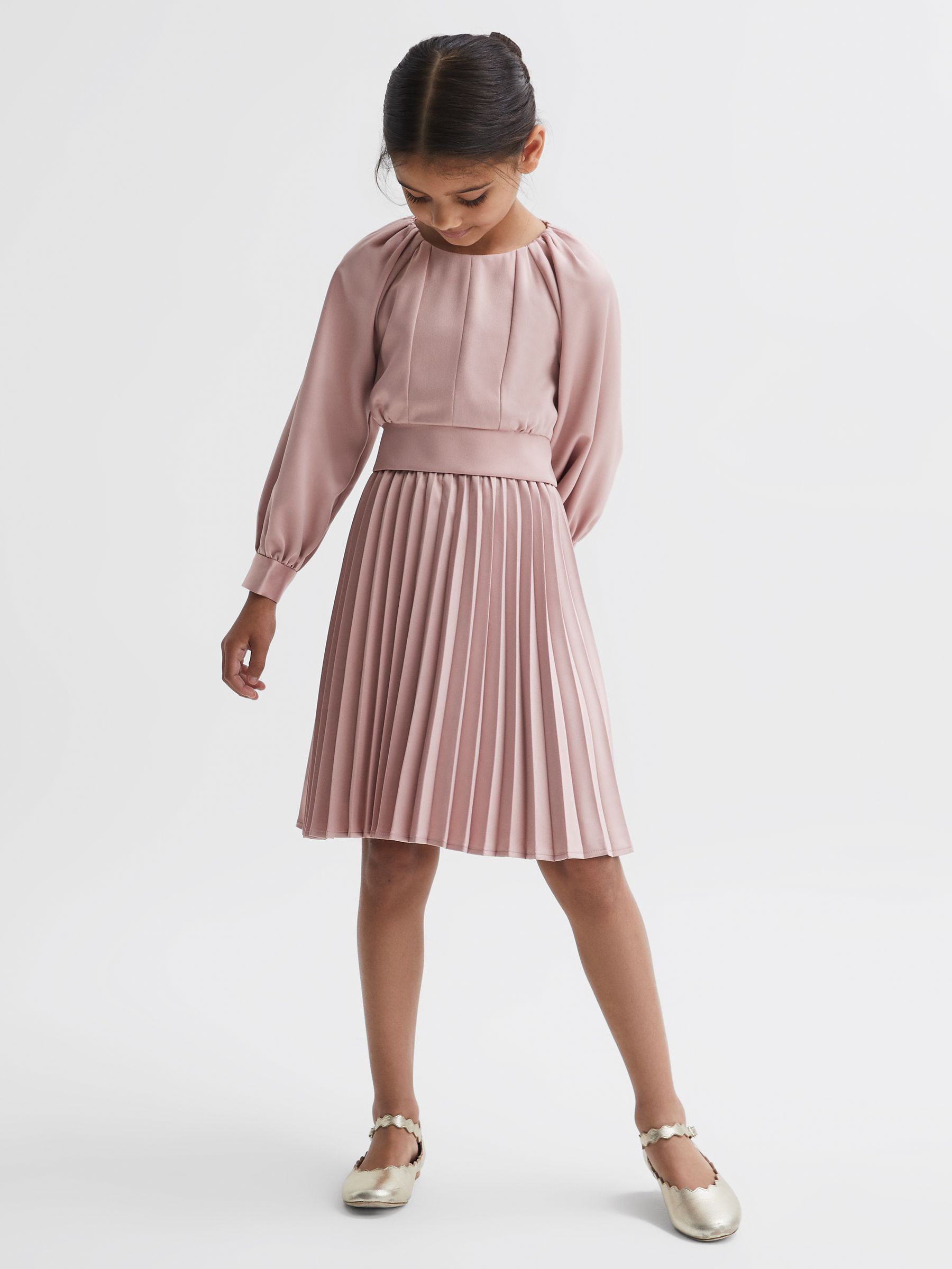 Reiss - Molly - Cropped geplooide blouse