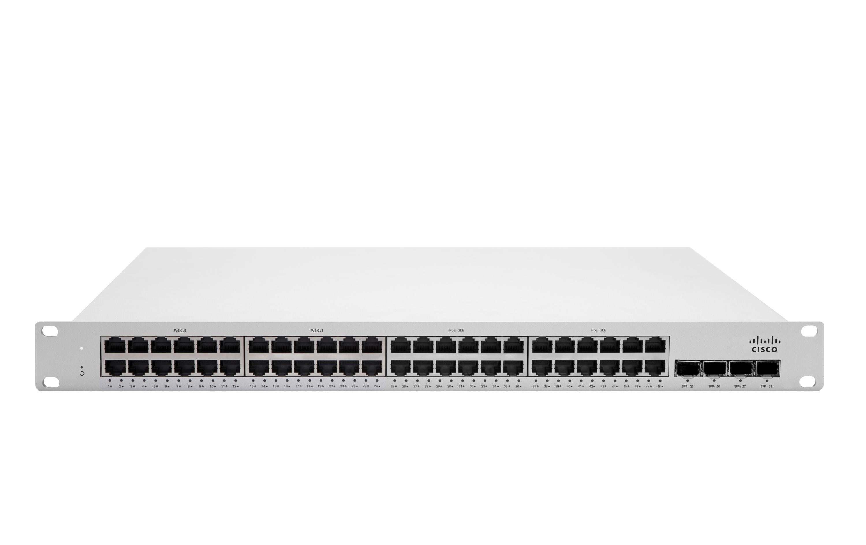 Switch MS225-48 52 Port<br>Cloud-Managed