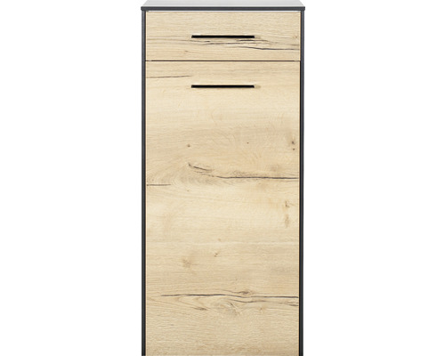 Highboard Marlin 3400 42 x 90,4 cm antraciet eiken links