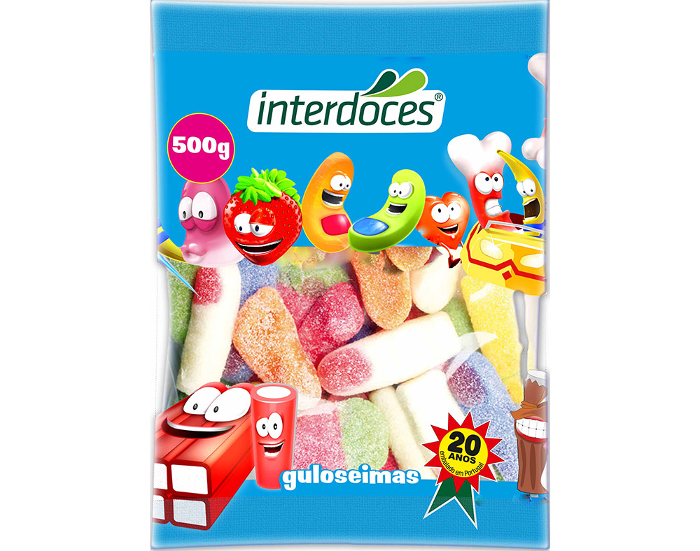 GOMAS INTERDOCES SORTIDO ÁCIDO 500G
