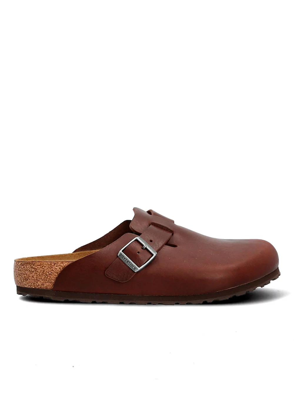 SANDALE BOSTON CUIR VINTAGE WOOD ROAST