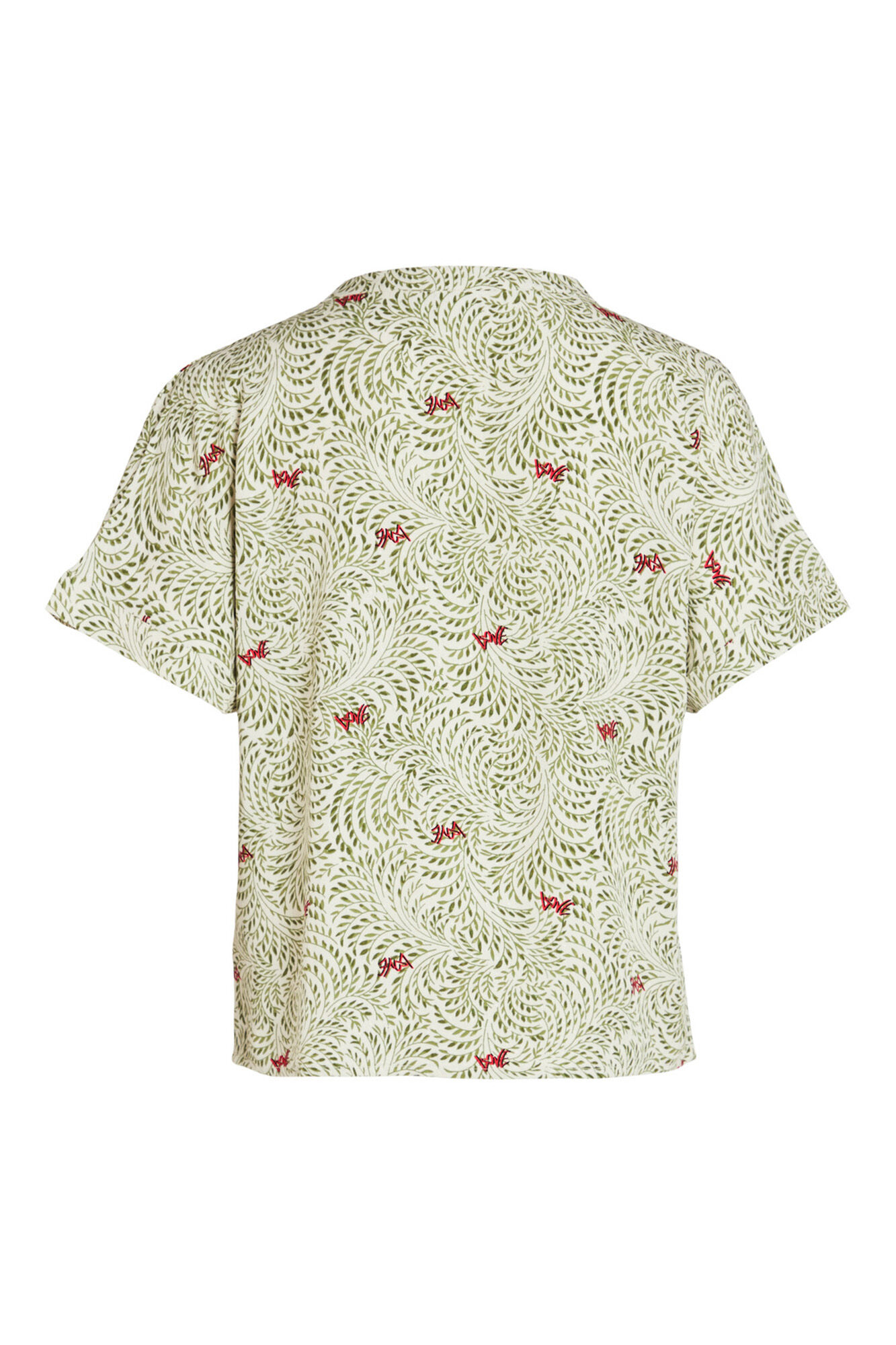 Blusa de manga curta - Cinza