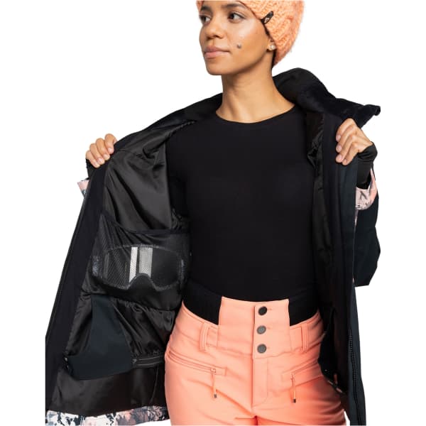Veste de ski ROXY PRESENCE PARKA PEACH PINK DREAMY PICTURE