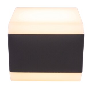 GLOBO LED Außenwandleuchte Slice 1-flg Anthrazit /Opalweiß 11x14cm H.9cm Metall,spritzwassergeschützt,Außen