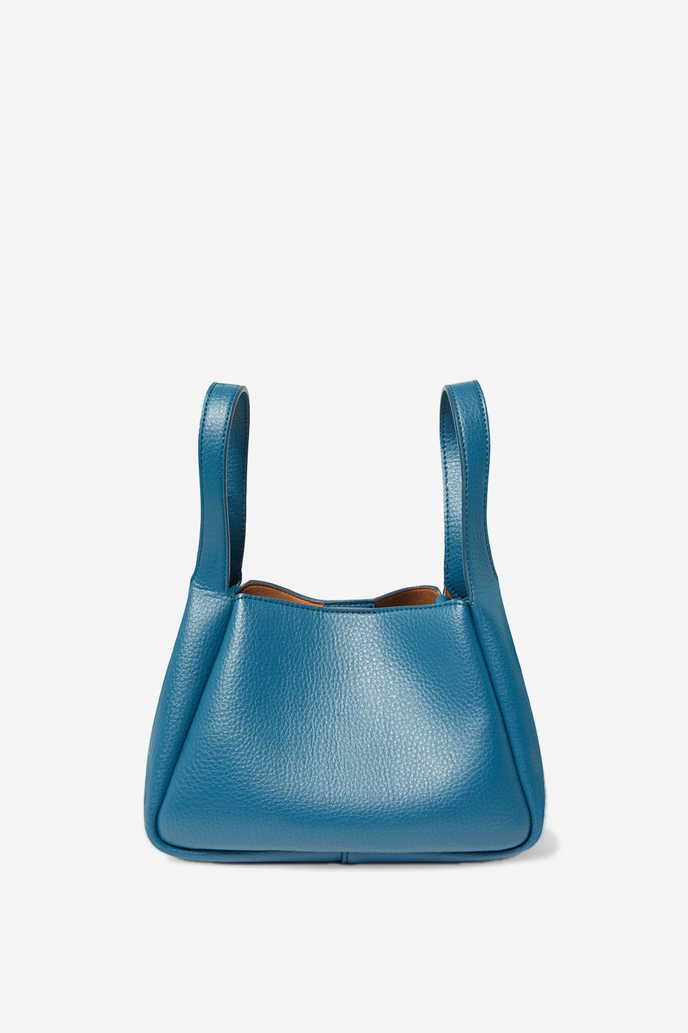 Logo double handle vegan crossbody