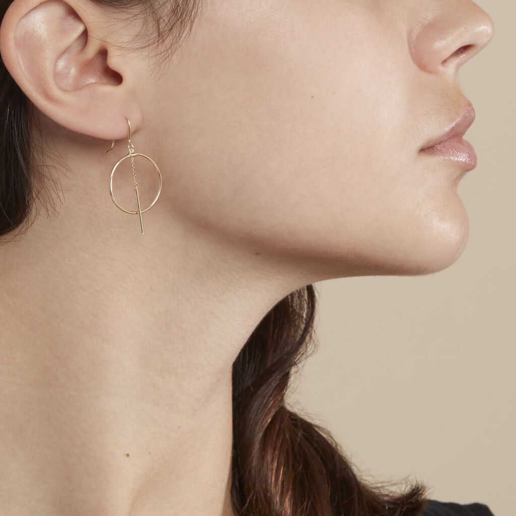 Boucles D'oreilles Pendantes Tila Or Jaune