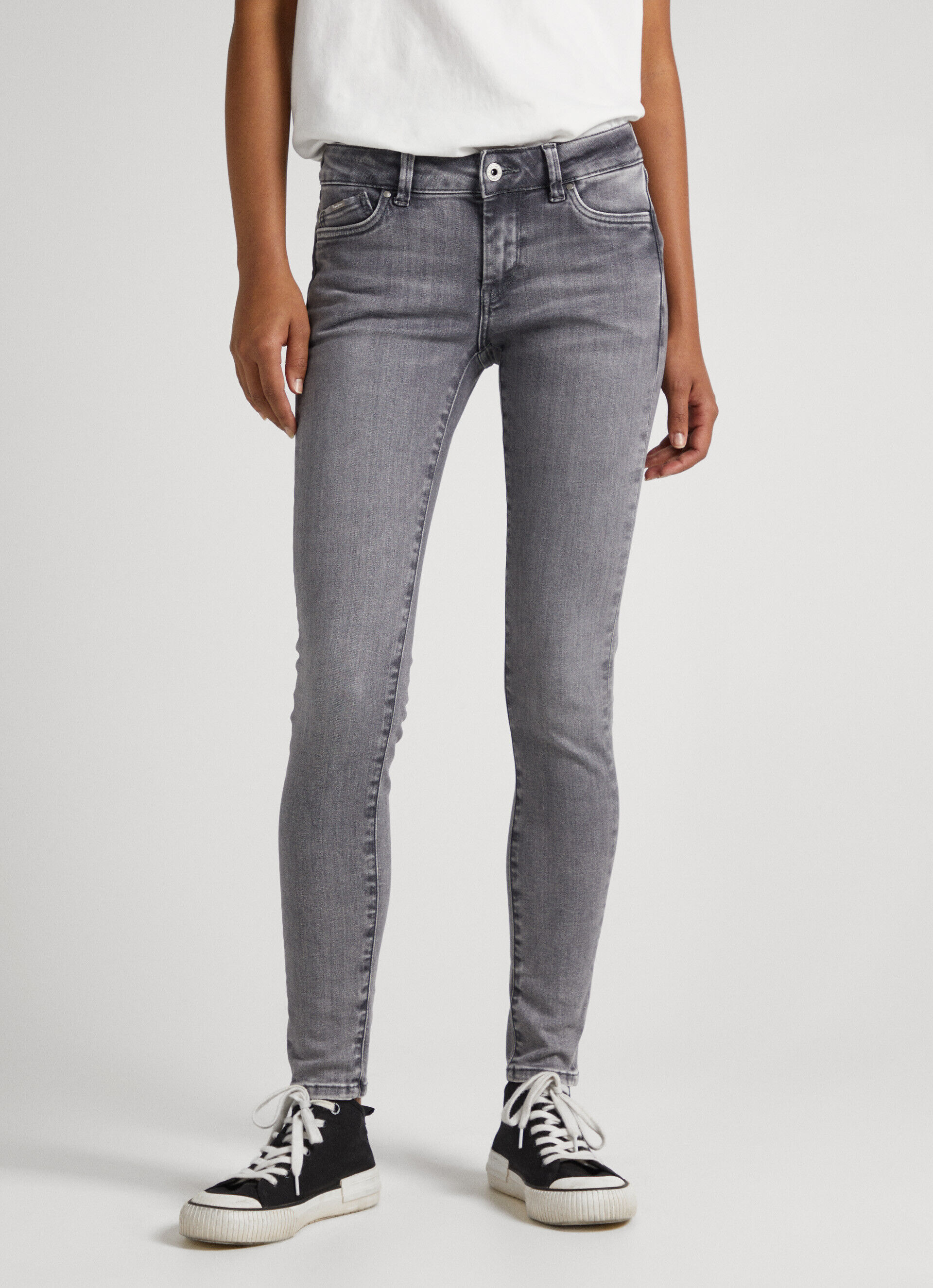 CALÇA JEANS PIXIE FIT SKINNY TIRO TAMANHO MÉDIO - jeans
