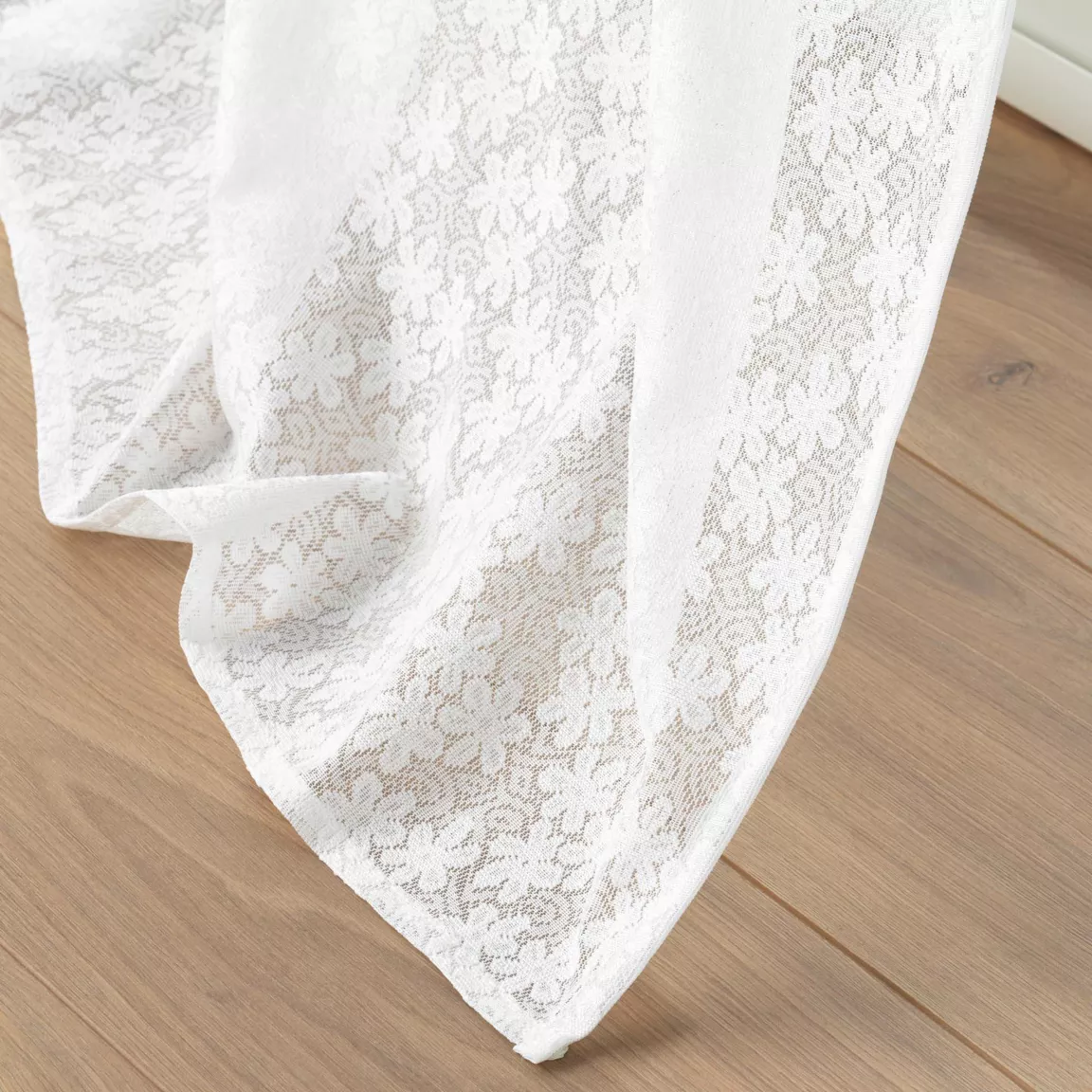 Voilage maille (140 x 280 cm) Fanny Blanc