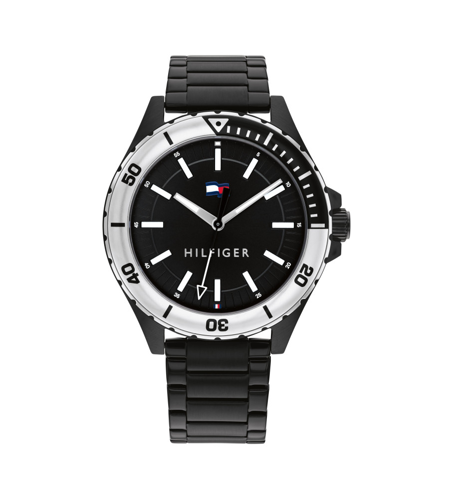 Relógio analógico Tommy Hilfiger Logan preto