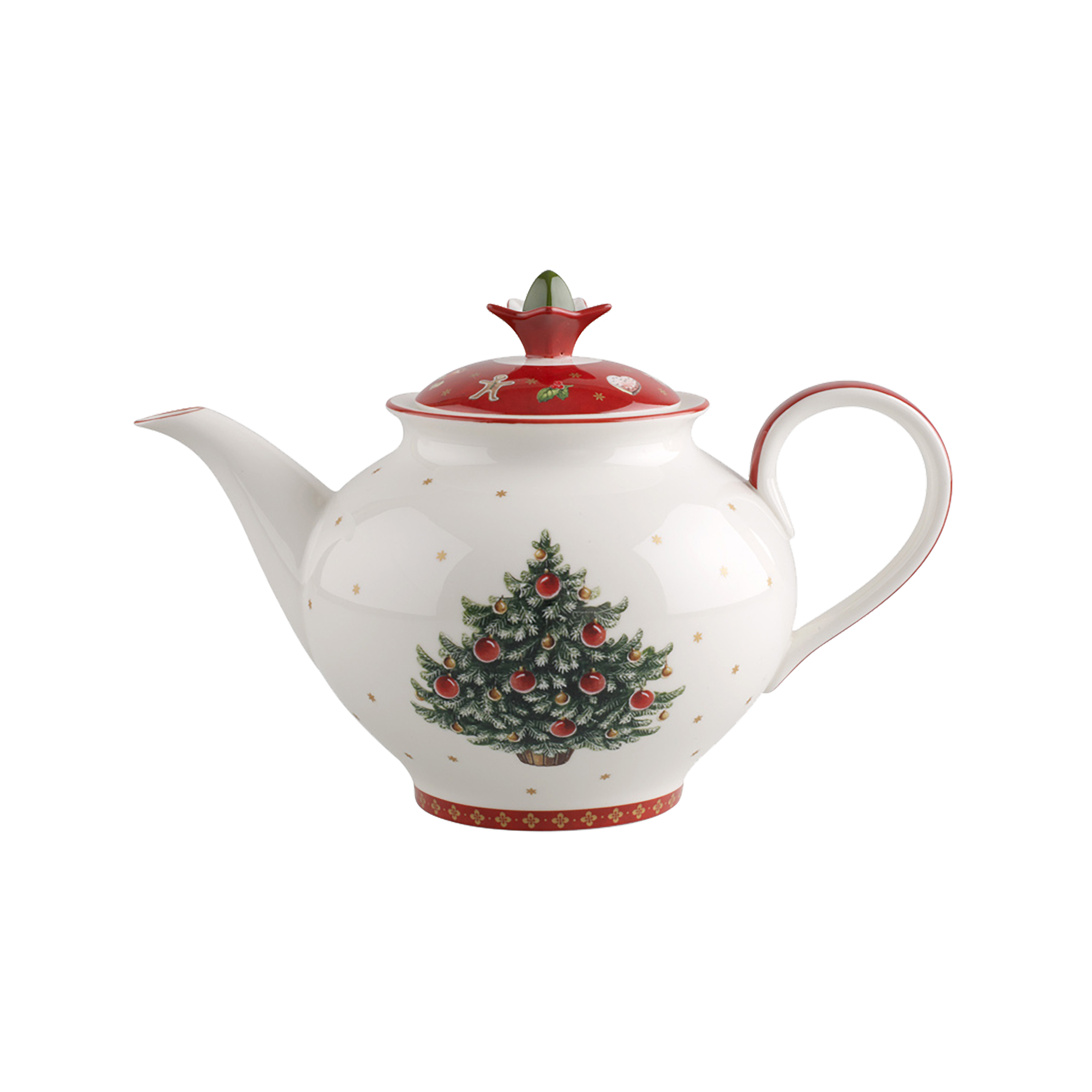 Toy's Delight Coffee pot Red, 54.2 oz, Premium Porcelain