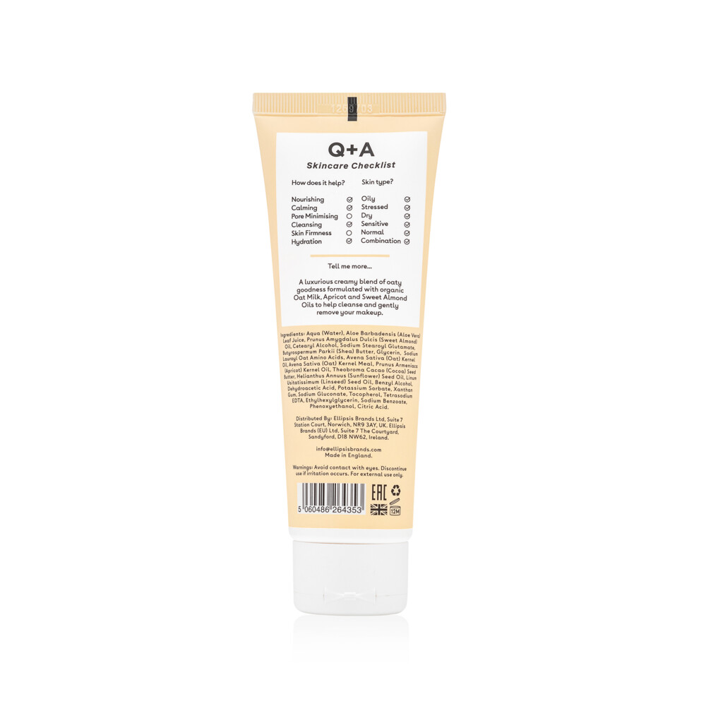 Q+A Oat Milk Cream Cleanser125 ml