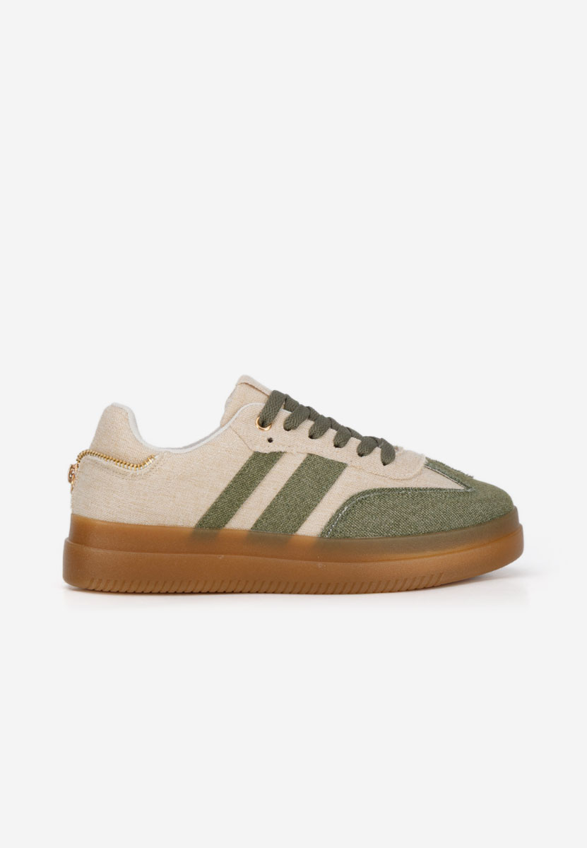 Baskets pour femme vert Deenia